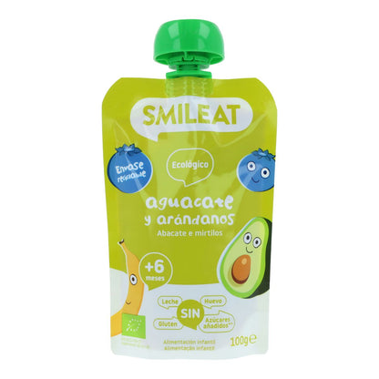 Pouch avocado e mirtilli ECO Smileat, 100 g