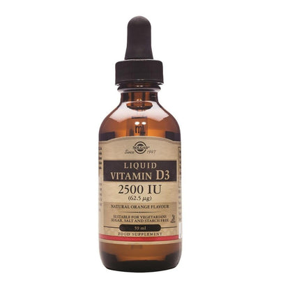 Vitamine D3 liquide 2500 UI, 59 ml (orange)