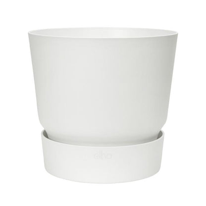 Greenville Elho White Planter with Integrated Saucer 25 cm
