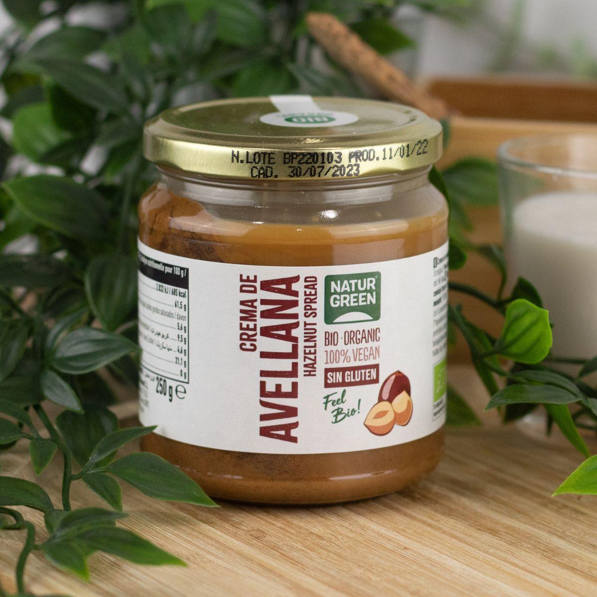 Crème de noisettes bio NaturGreen 100 % 250 g