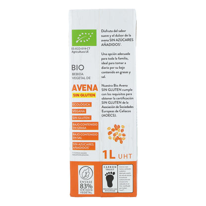Pack 4x Boisson à l'avoine sans gluten Bio Sol Natural 1 L