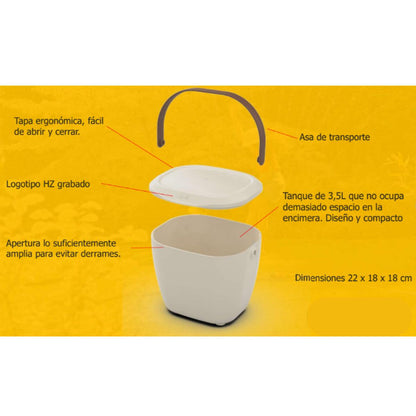 Seau à déchets organiques Kitchen Caddy Hozelock 3,5 L
