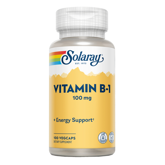 B1 100 mg Solaray, 100 capsule