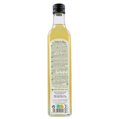 Pakket 3x ongefilterde appelazijn ECO Planeta Huerto 500 ml