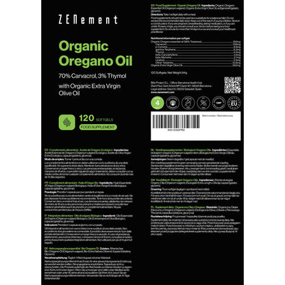 Oreganoöl, 150 mg Zenement 120 Tabletten