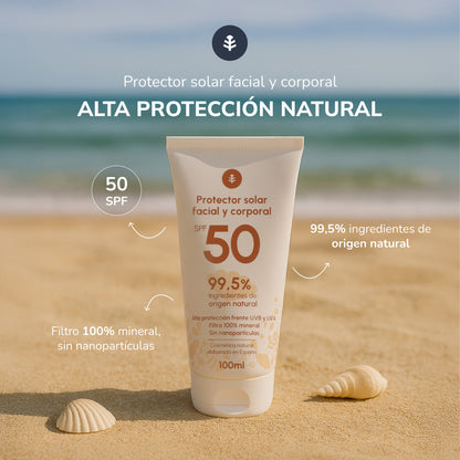 100 % mineralisk solkräm SPF50 Planeta Huerto 100 ml
