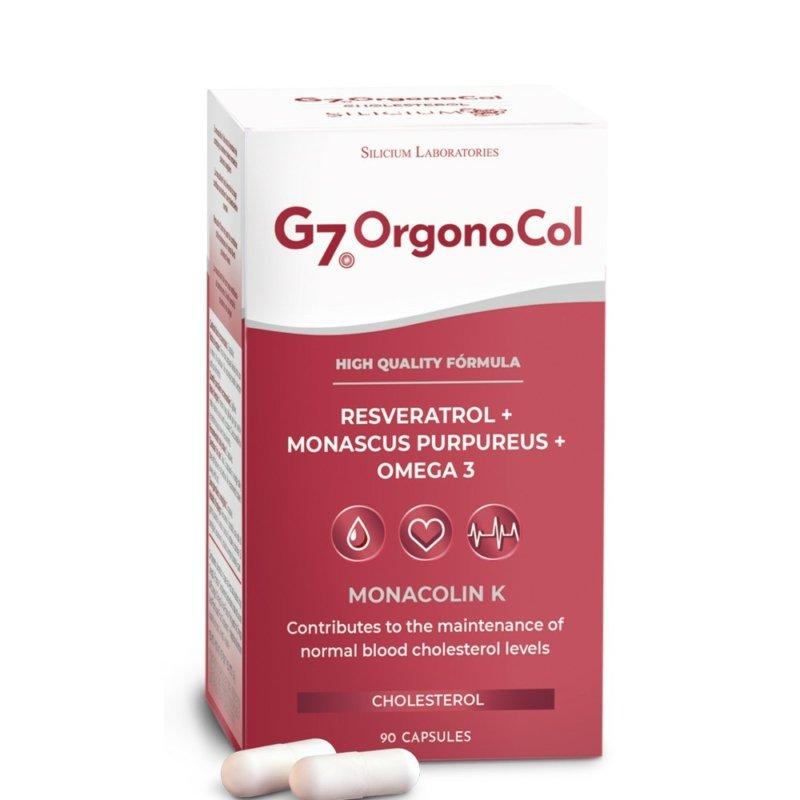 G7 OrgonoCol Resweratrol i czerwona drożdżowa ryżowa, 2,95 mg monakoliny 135 kapsułek