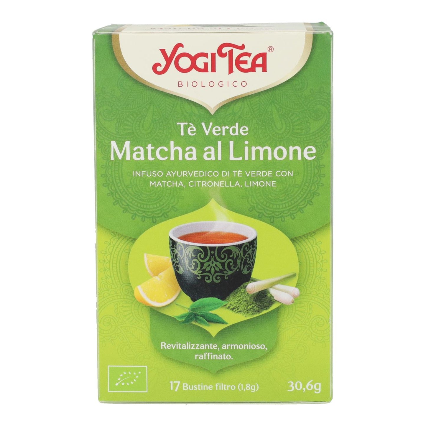 Yogi Tea BIO Grön te och Matcha citron, 17 påsar