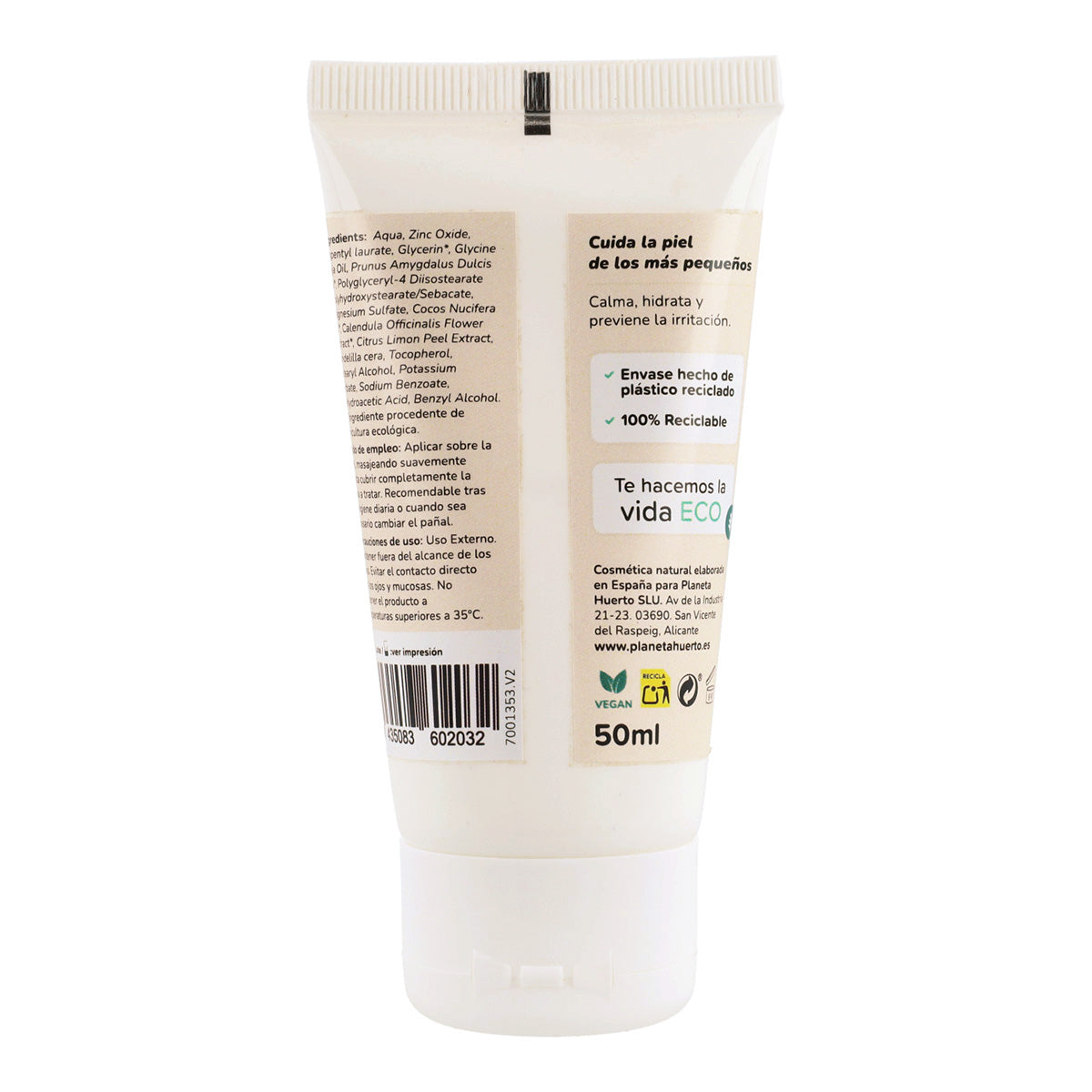 Hydraterend pakket luiercrème + vochtinbrenger voor baby's Planeta Huerto