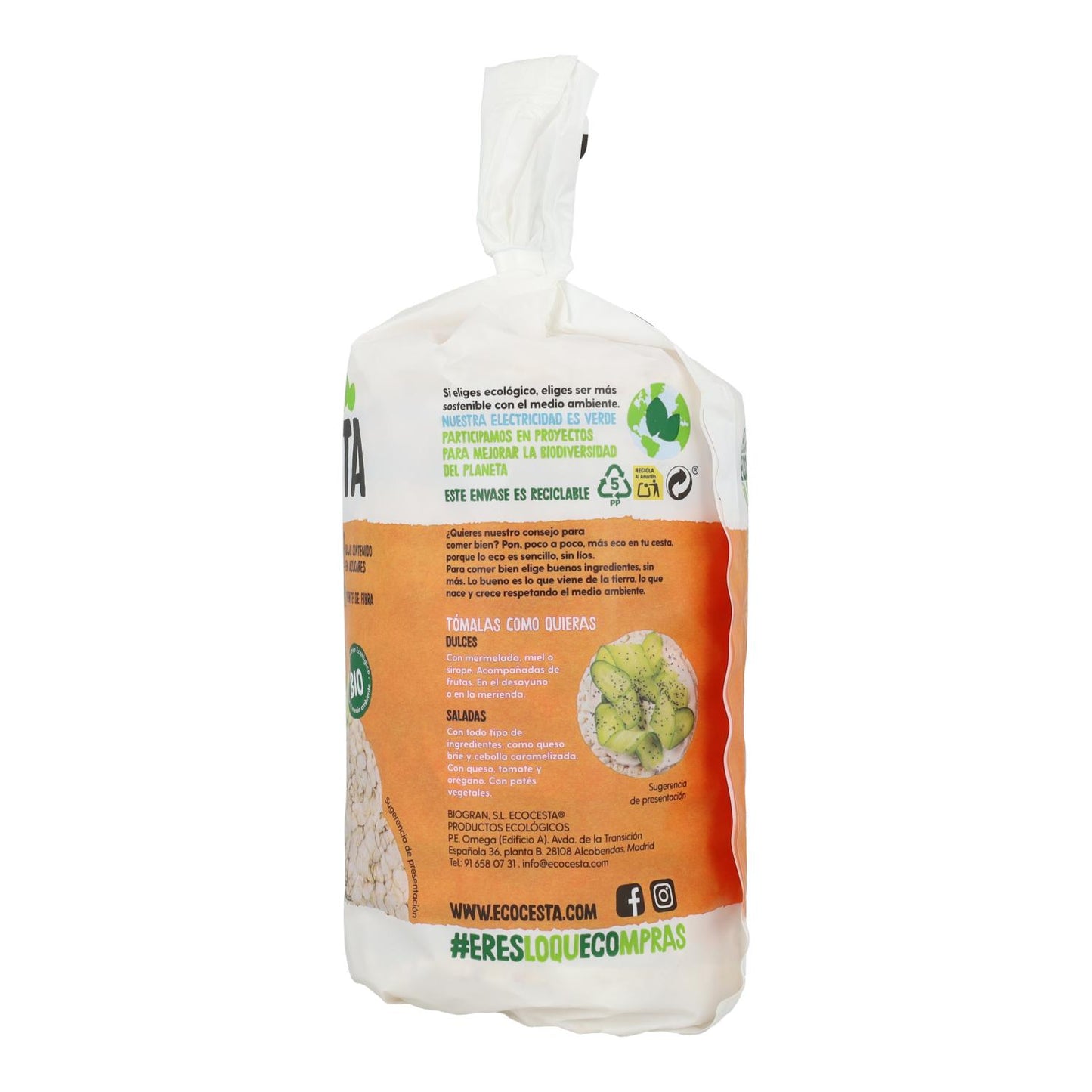 Biologische rijst- en havermoutkoekjes Ecocesta 115 g