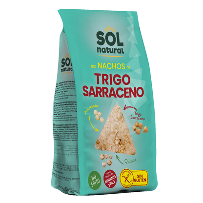 Nachos z pszenicy gryczanej z amarantusem i komosą ryżową BIO bezglutenowe Sol Natural 80 g