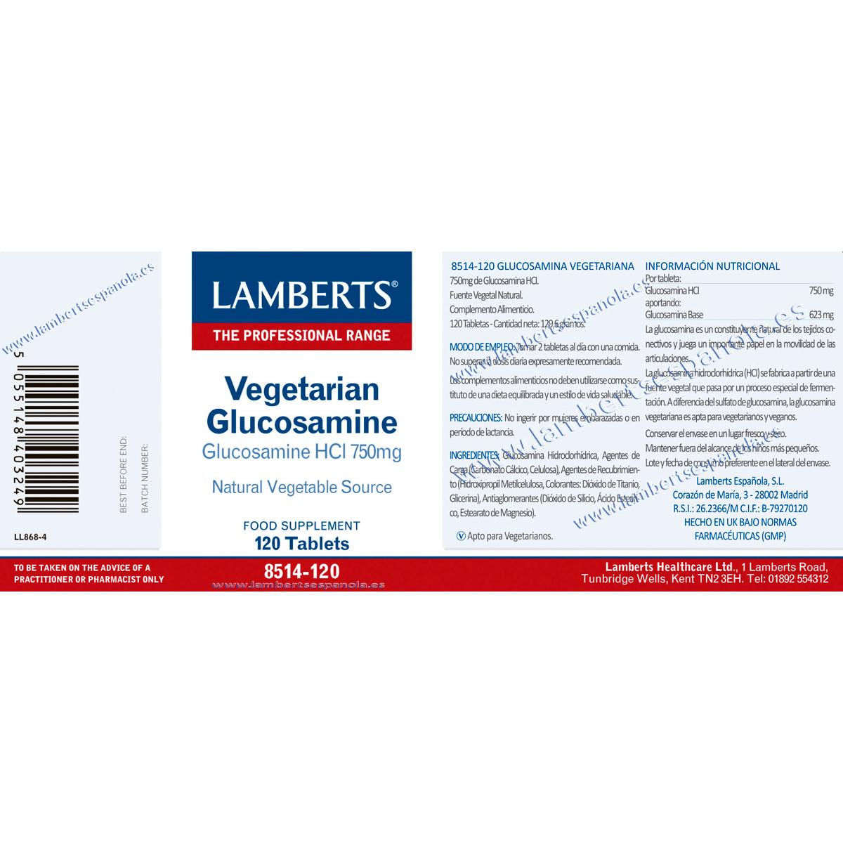 Vegetarisk glukosamin Lamberts