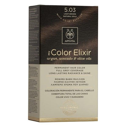 Haarfarbe My Color Elixir N5.03 Naturhellbraun Gold Apivita