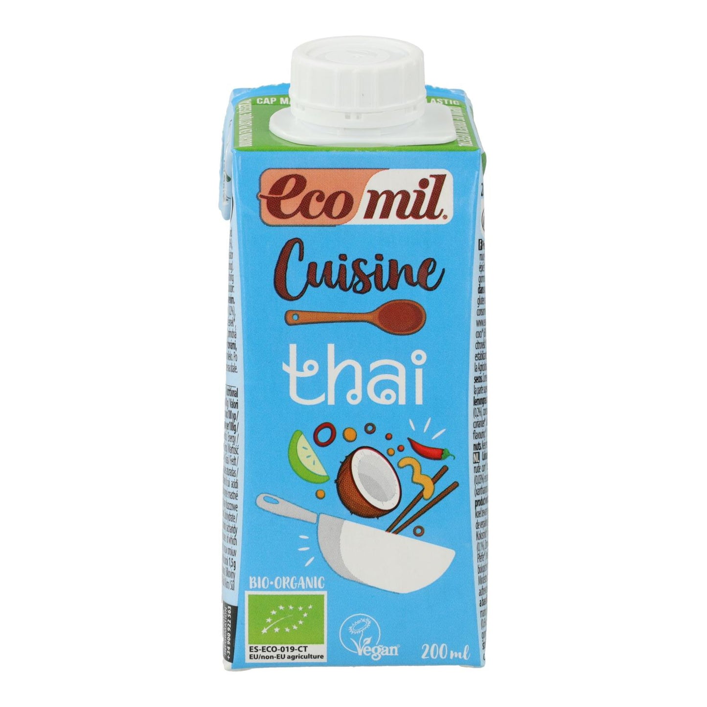 Ekologisk vegetabilisk grädde Cuisine Coco Thai Ecomil, 200 ml