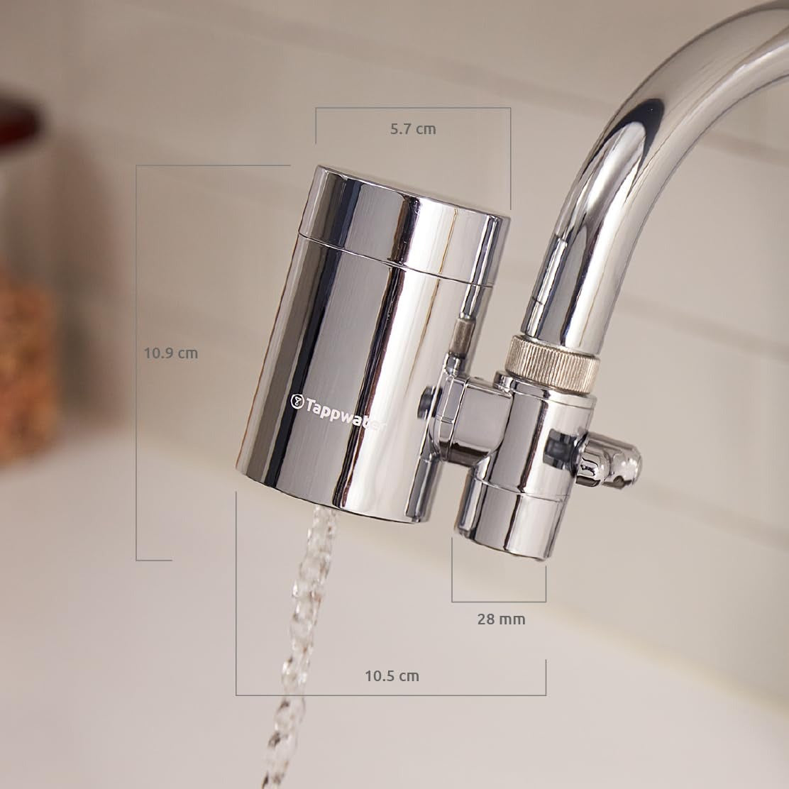 EcoPro Chrome SMR Tappwater Tap Filter
