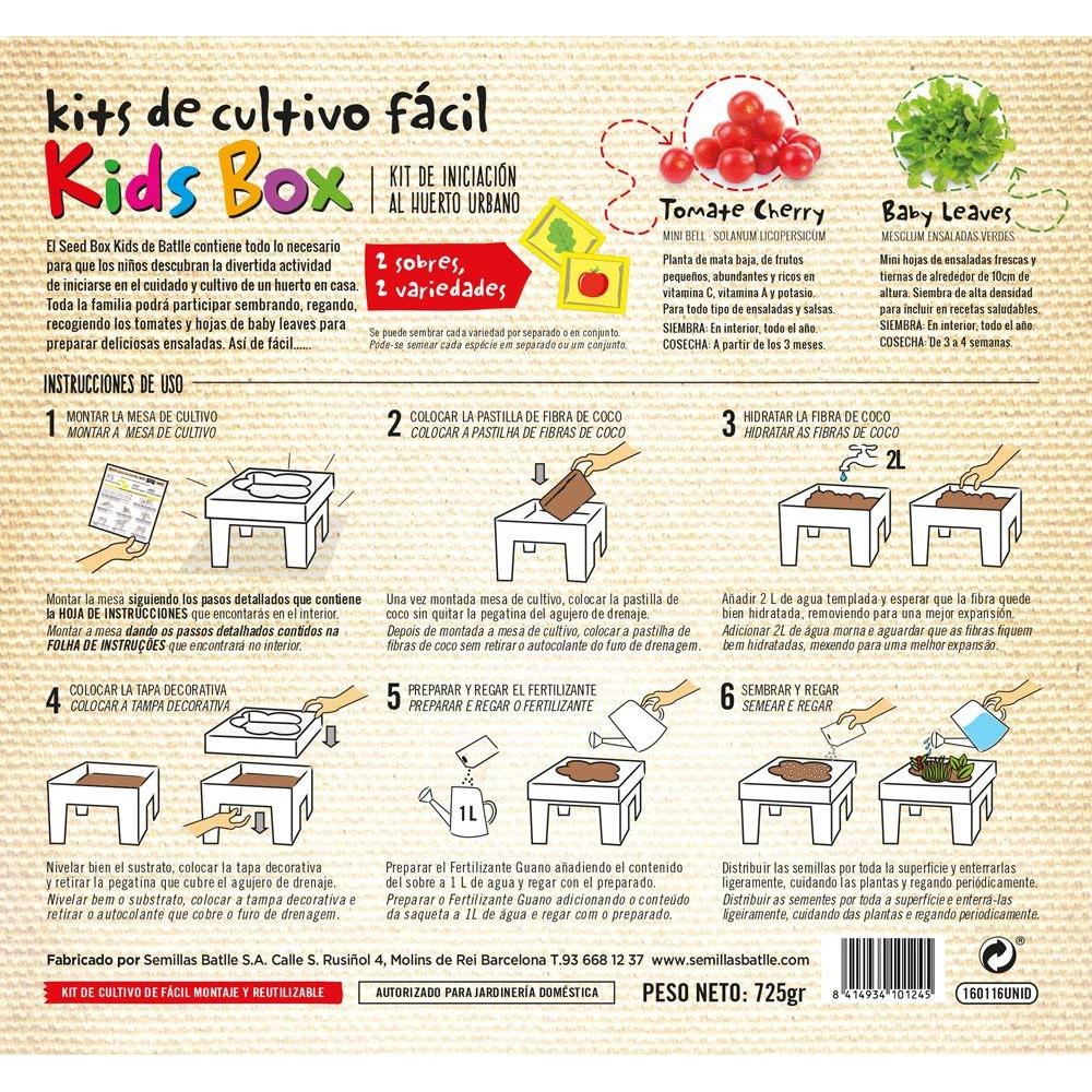 Kweekset voor kinderen Seed Box Kids Batlle