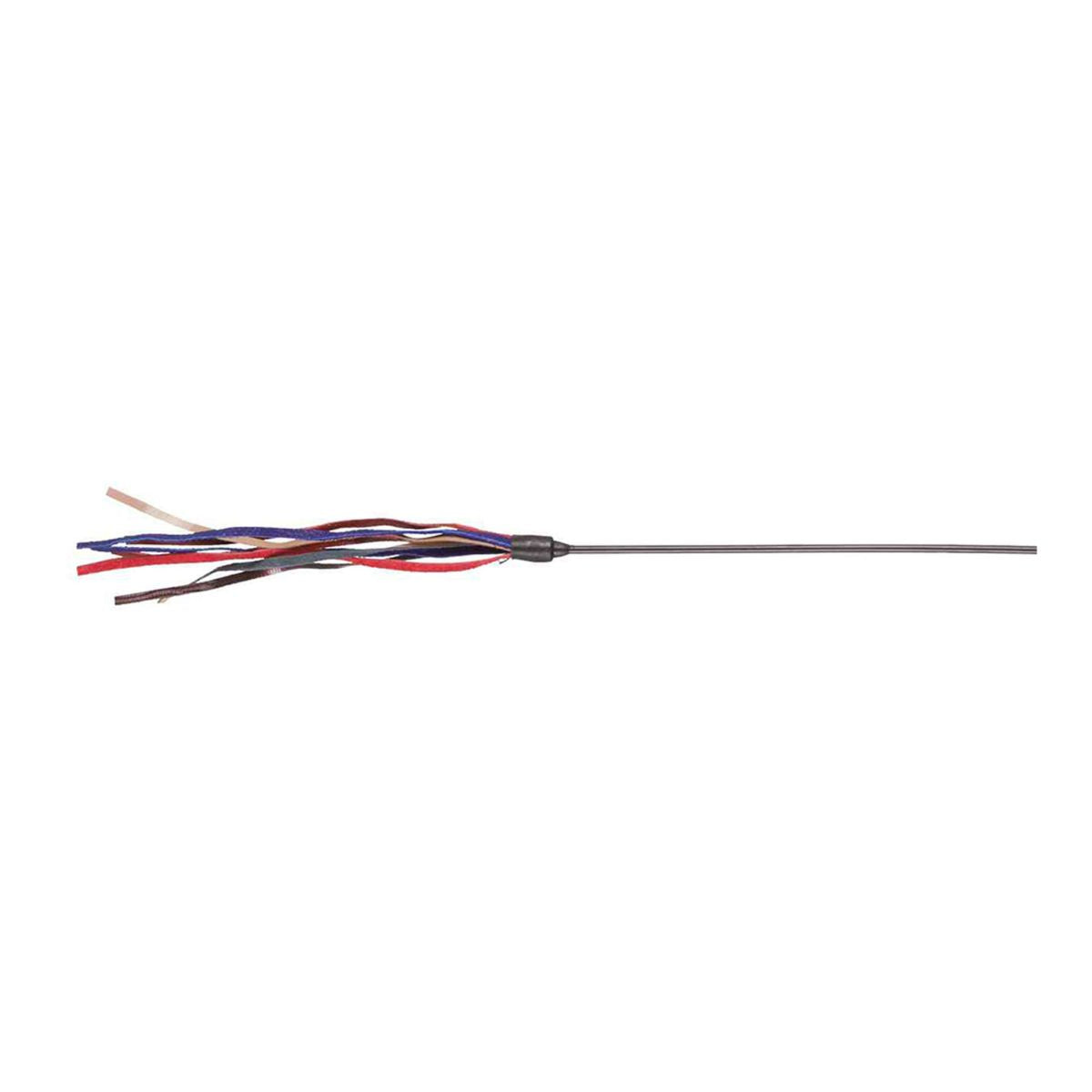 Bacchetta da gioco con piumino in pelle, 65 cm