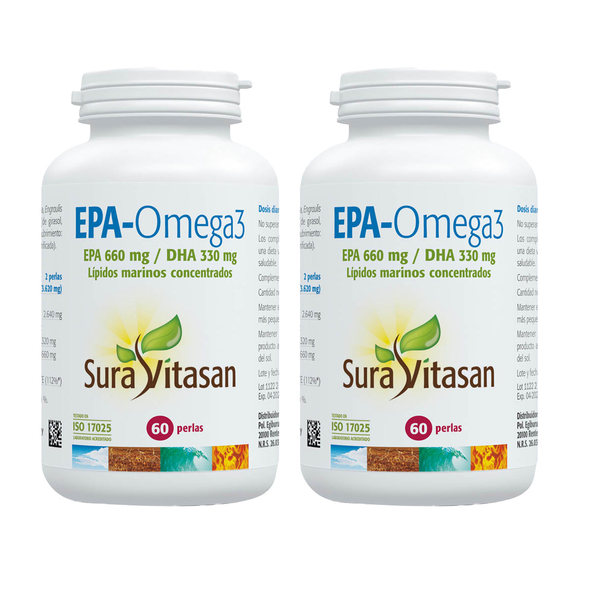 2-pack EPA - Omega-3, Sura Vitasan, 60 kapslar