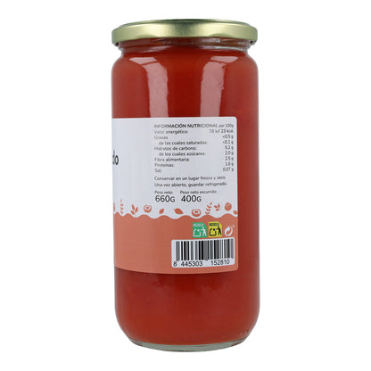 Tomate pelée entière ECO Planeta Huerto 660 g