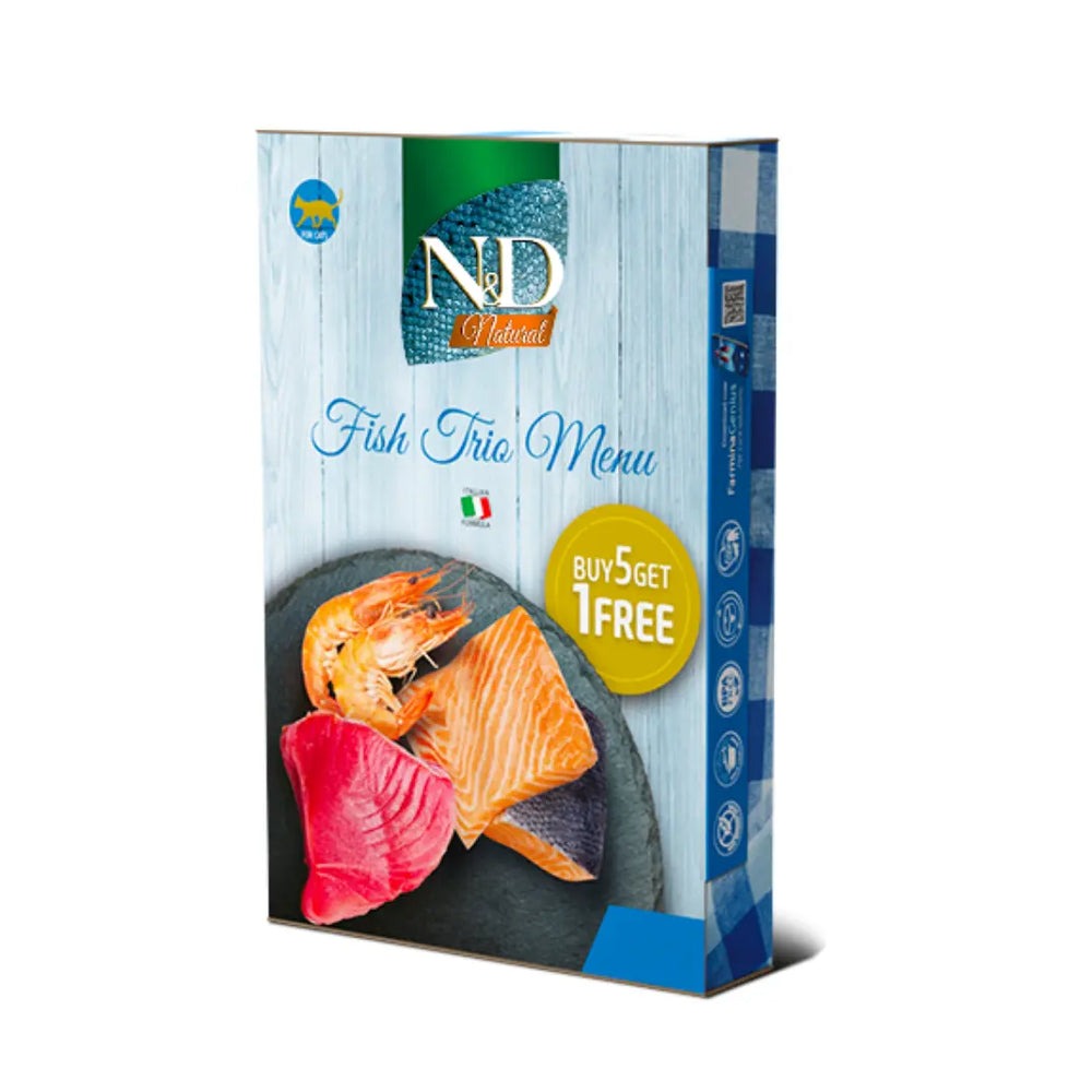 ND cat Natural Fish Trio Farmina 6 x 70 g Farmina Natvoer voor katten