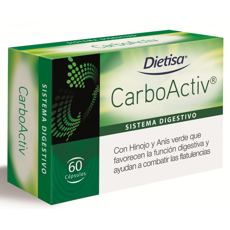 Dietisa Activated Charcoal CarboActiv, 60 capsules