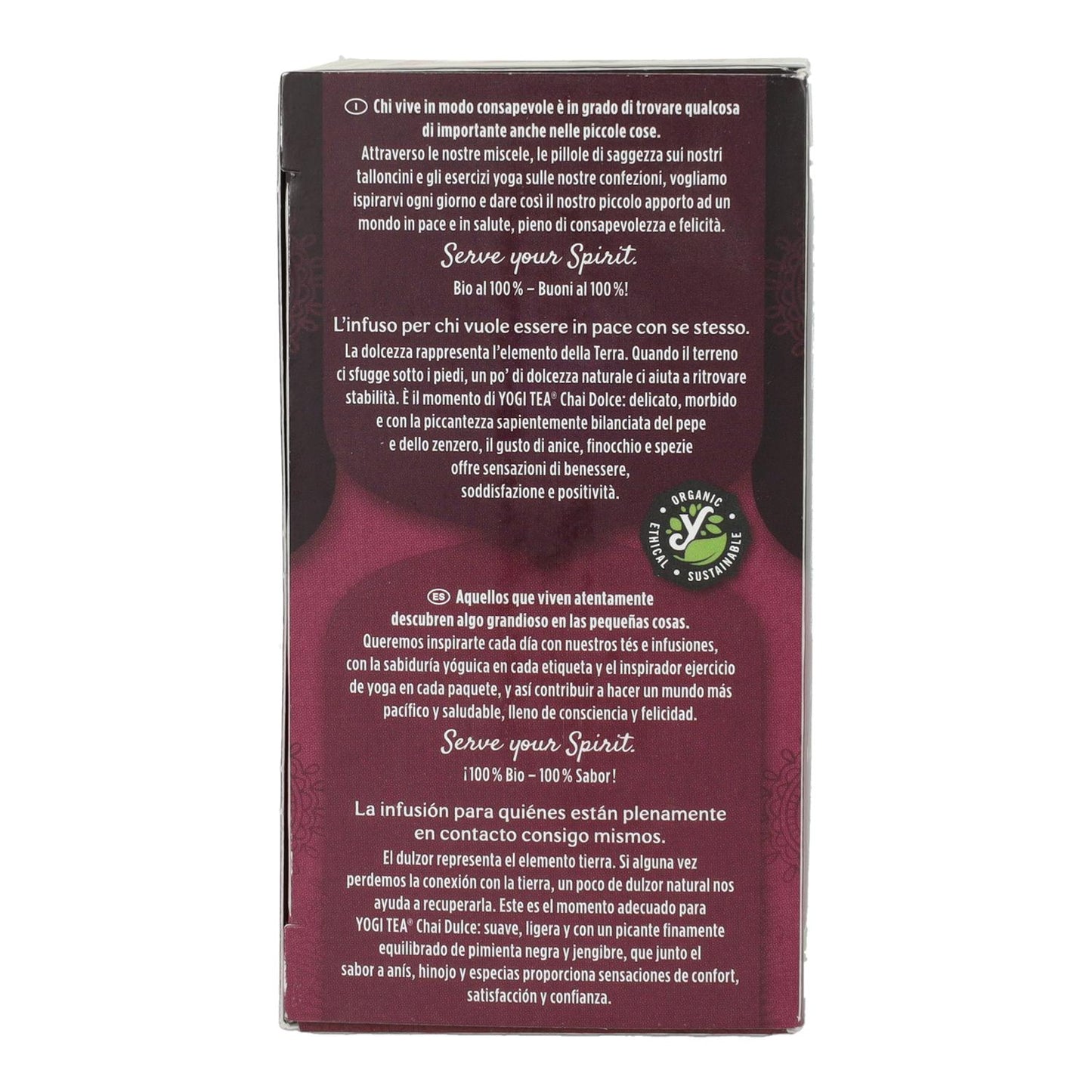 Thé Yogi Bio Chai Doux, 17 sachets