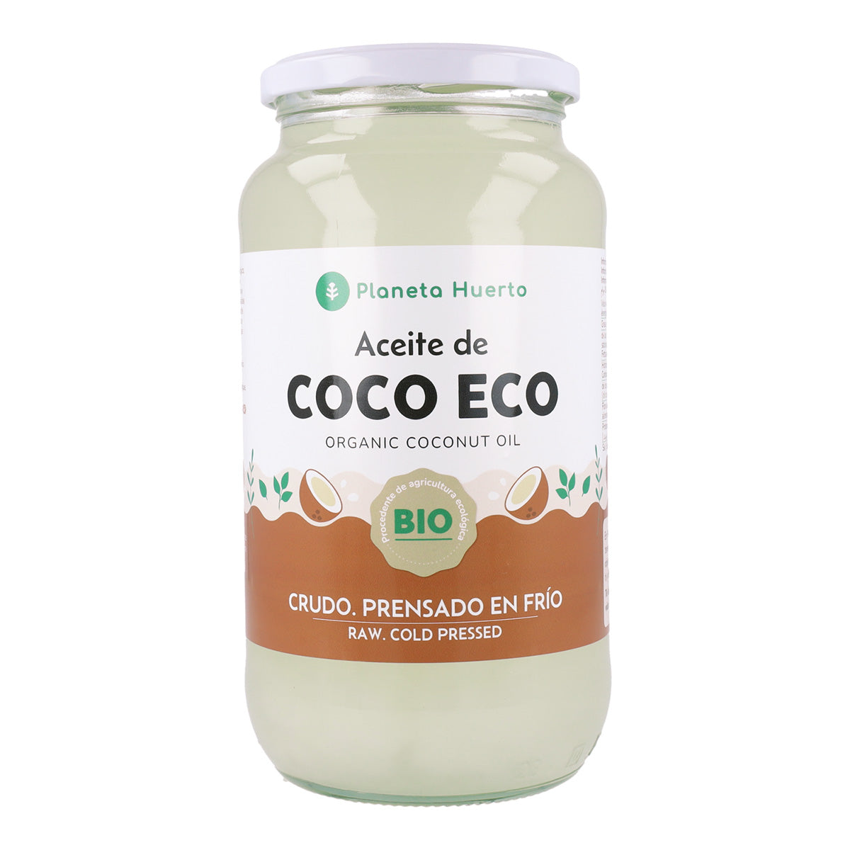 2er-Pack Bio-Kokosöl Planeta Huerto 860 ml