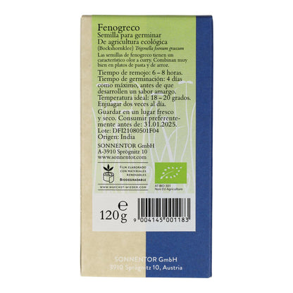 Ekologiczne nasiona kozieradki do kiełkowania