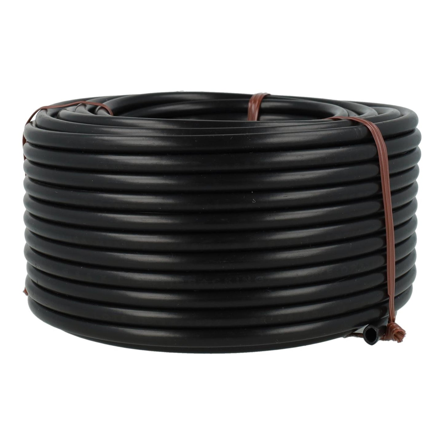 Zwarte microslang Ø 4 mm Planeta Huerto 25 m