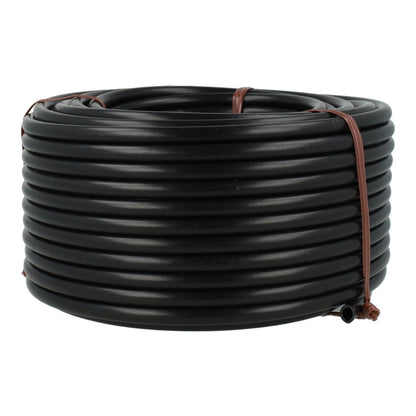 Zwarte microslang Ø 4 mm Planeta Huerto 25 m