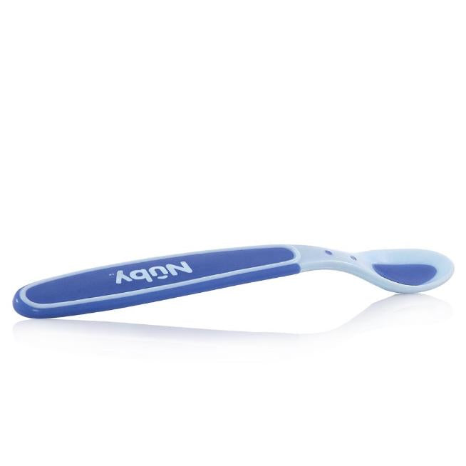 Łyżka termoczuła z miękkim końcem Nuby  Niebieska
