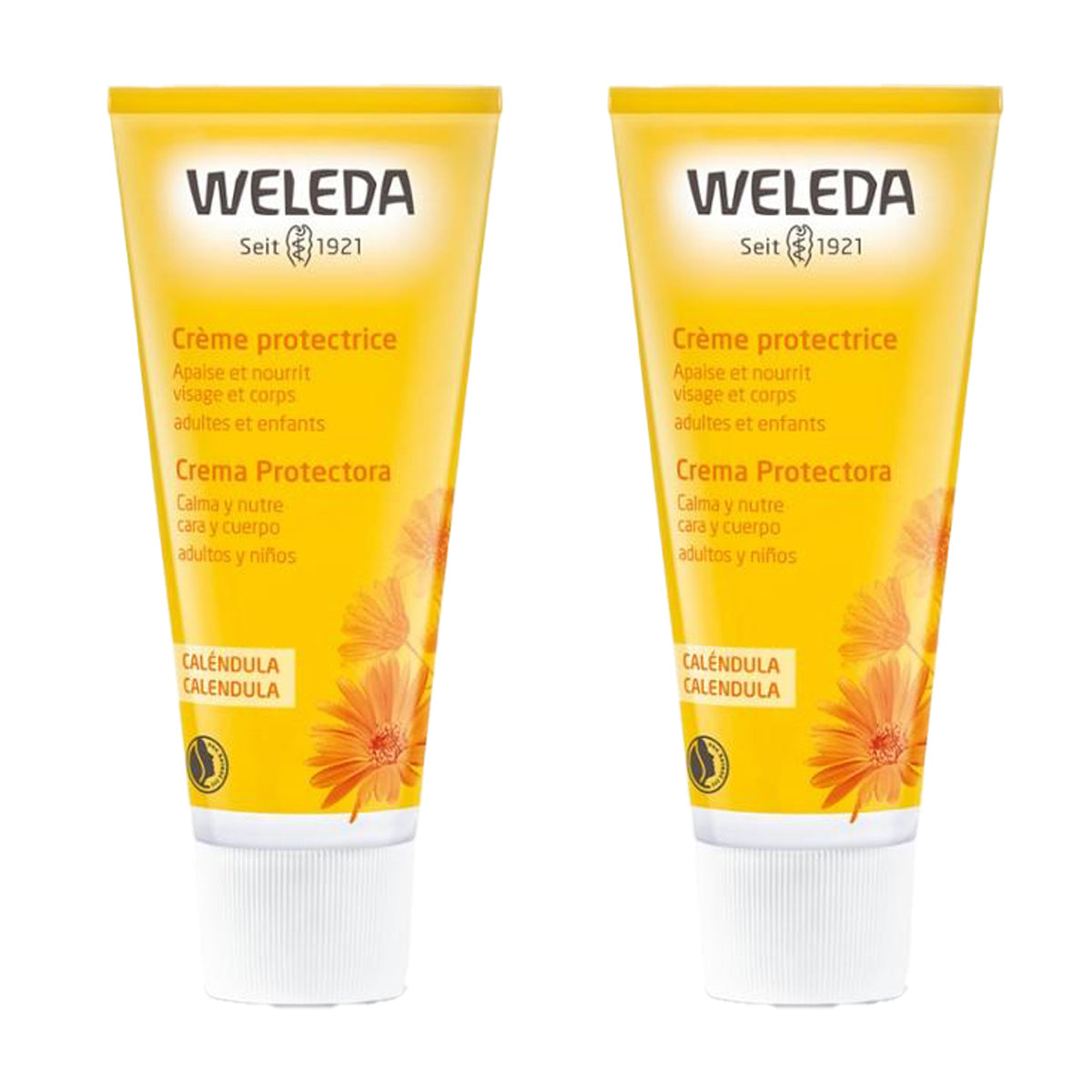 Confezione da 2 creme viso e corpo alla calendula Weleda 75 ml