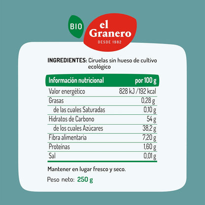 Pruimen zonder pit Bio El Granero 250 g
