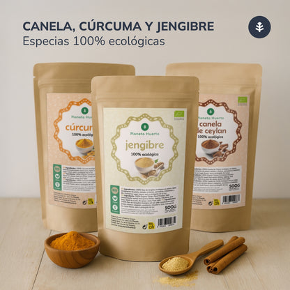 Kurkumapoeder ECO Planeta Huerto (zak van 200 g)