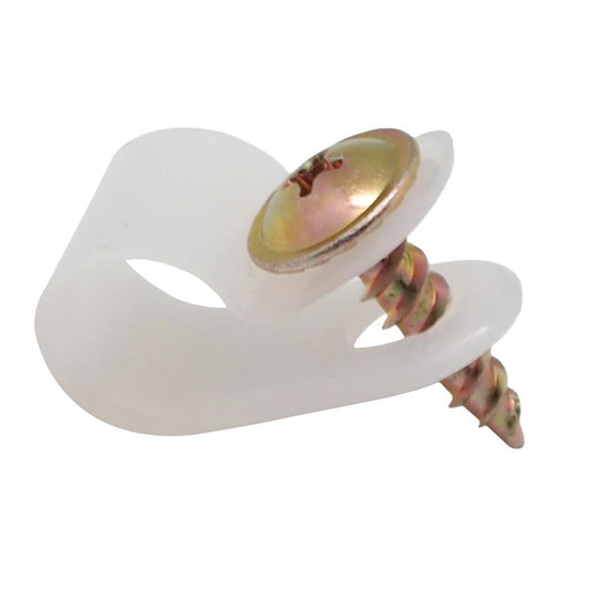 Pince en plastique avec vis de fixation 25 unités