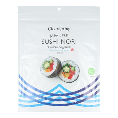 Clearspring Spezial Sushi Nori Algen, 7 Blätter, 17 g