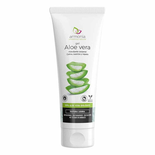 Gel d'aloe vera pur 99 % biologique BIO d'Armonía Cosmética natural 200 ml