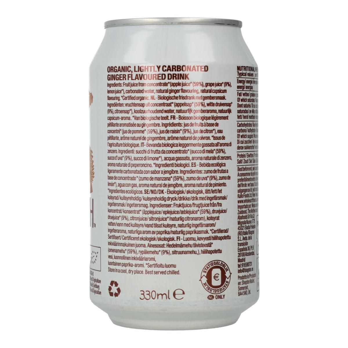 Pack x6 Refresco Jenigibre Whole Earth 330ml