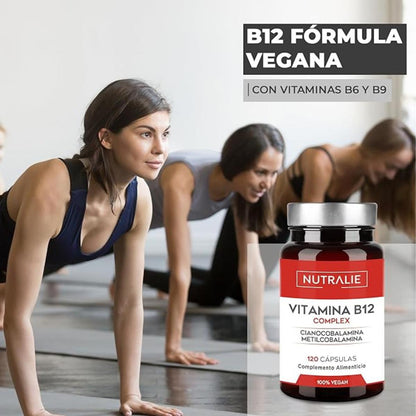 Complexe de vitamine B12 2000 mcg Fatigue Nutralie 120 comprimés