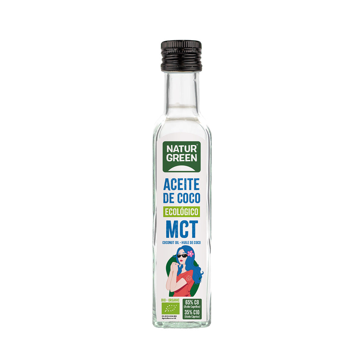 Aceite de Coco MCT Bio NaturGreen 250 ml