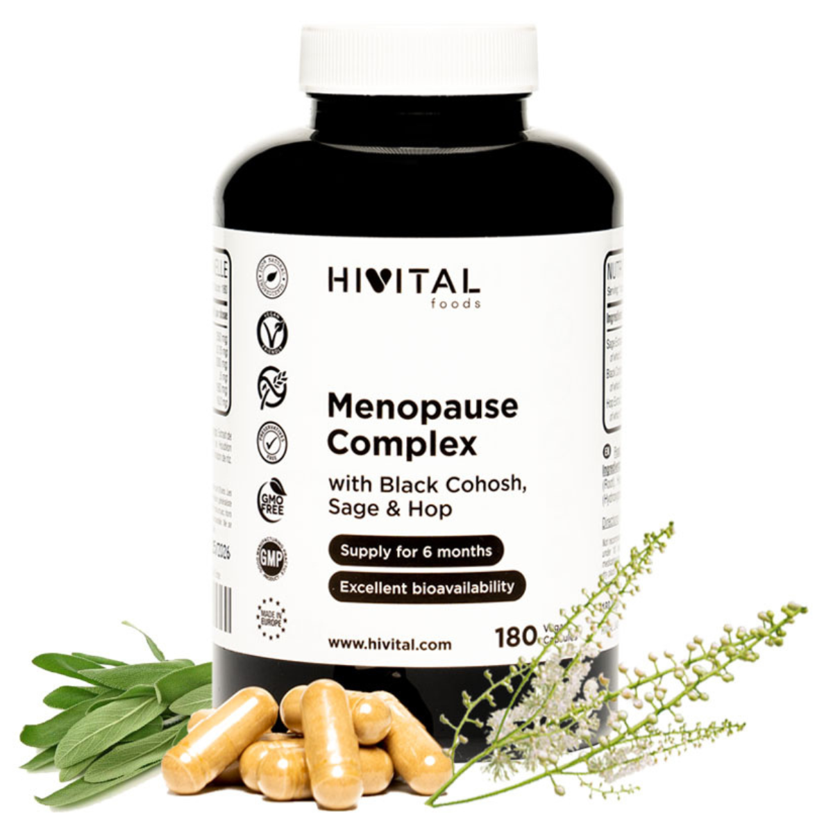 Menopause Complex Hivital 180 vegane Kapseln