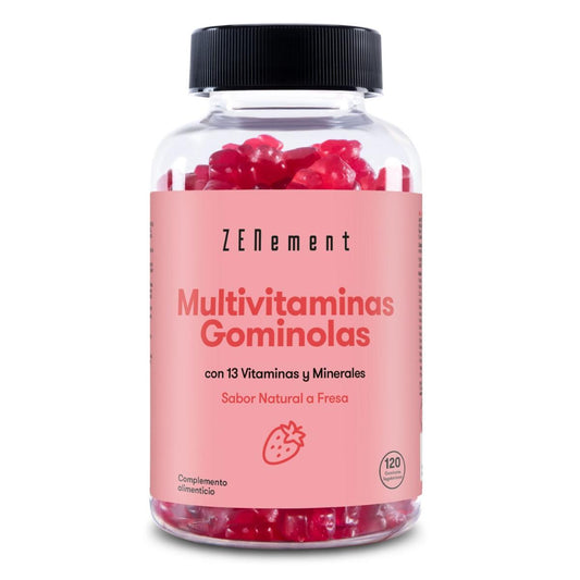 Multivitamines gélifiées, saveur naturelle fraise, 120 gélifiées