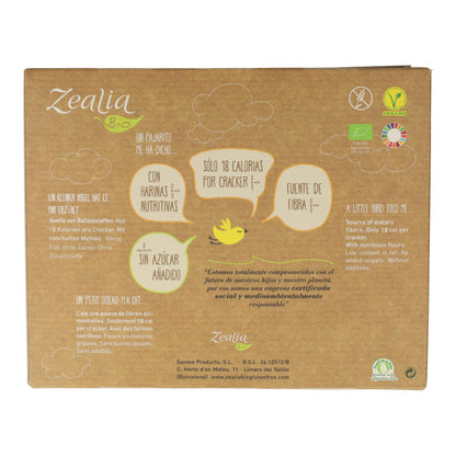 Crackers au pois chiche BIO sans gluten Zealia 120 g