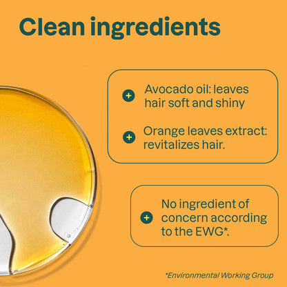 Super leaves Hårbalsam Närande och vitaliserande Apelsinblad Attitude 240 ml