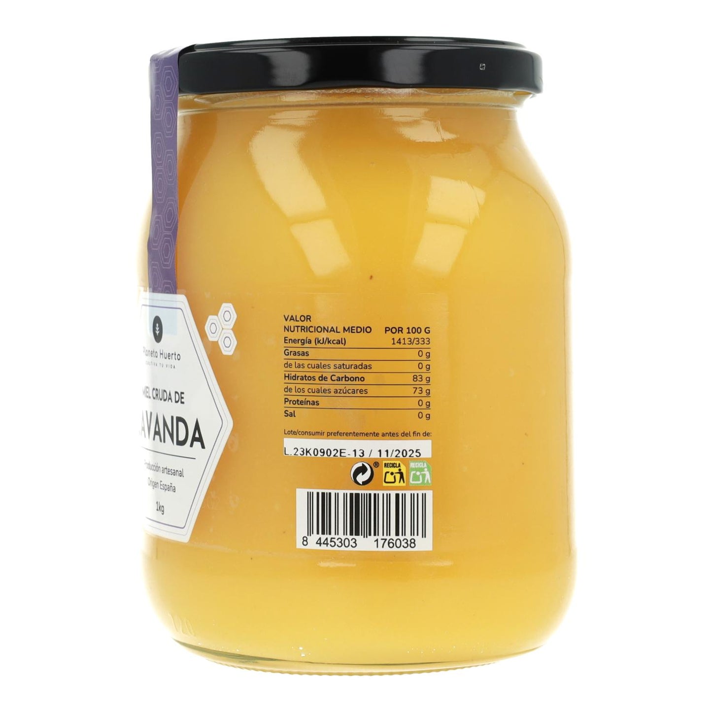 Pack 6x Miel Cruda de Lavanda Planeta Huerto 1 Kg