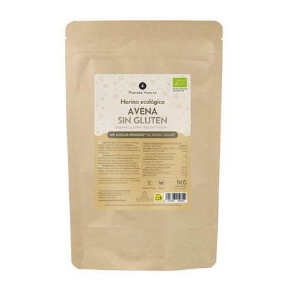 Pack of 2x ECO Gluten-Free Oat Flour Planeta Huerto