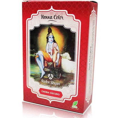 Henna poeder donker mahonie Radhe Shyam 100 g