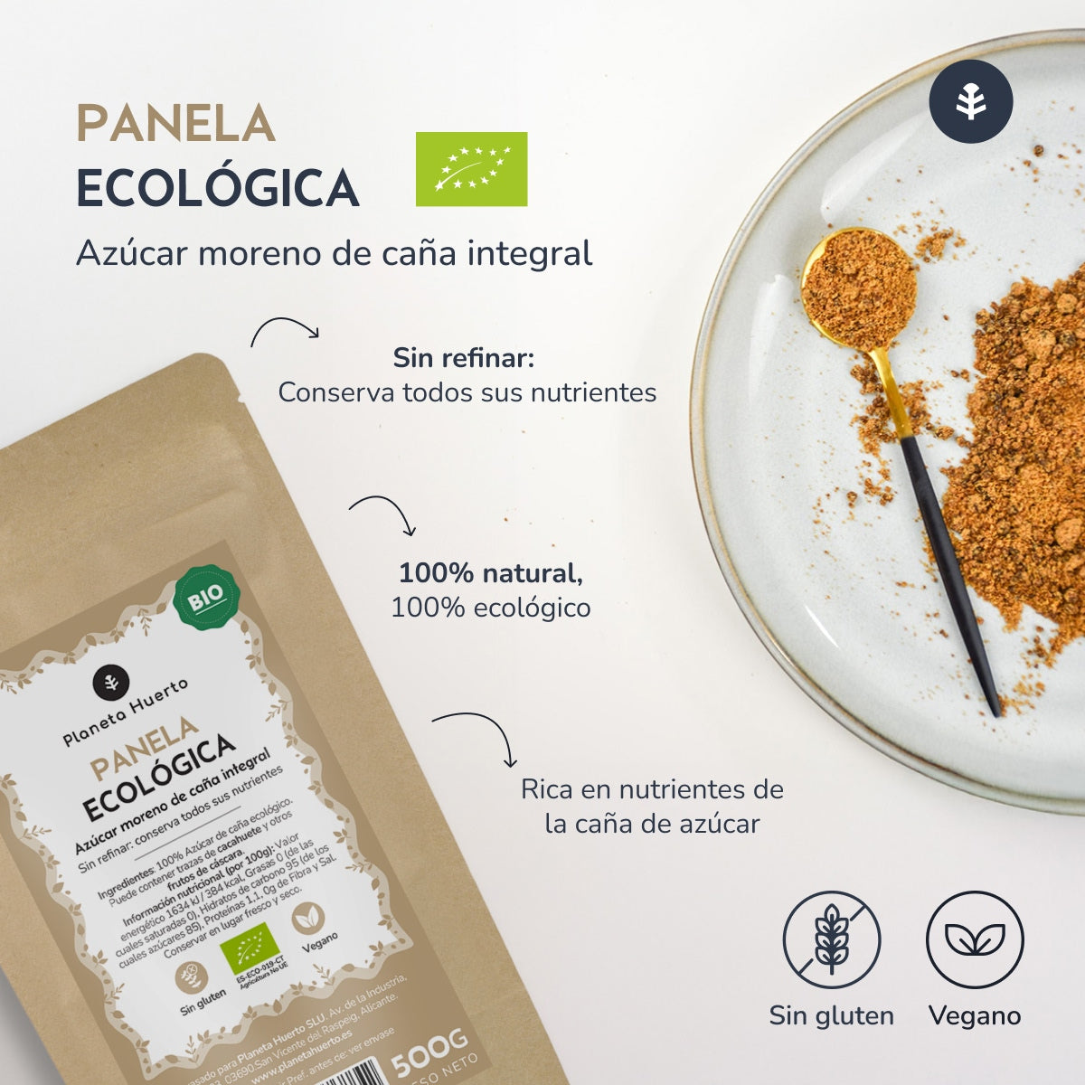 Panela Sugar ECO Planeta Huerto