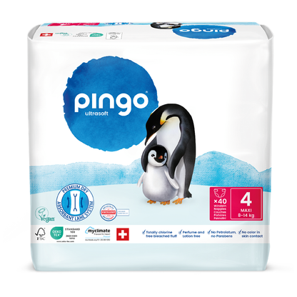 Pieluchy T4 (8-14 kg) Pingo 40 szt.