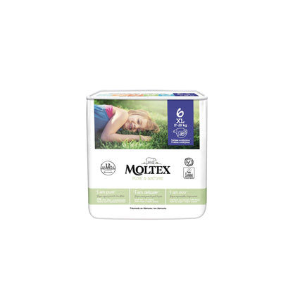 Moltex Pure & Nature luiers T6 (17-28 kg), 35 stuks
